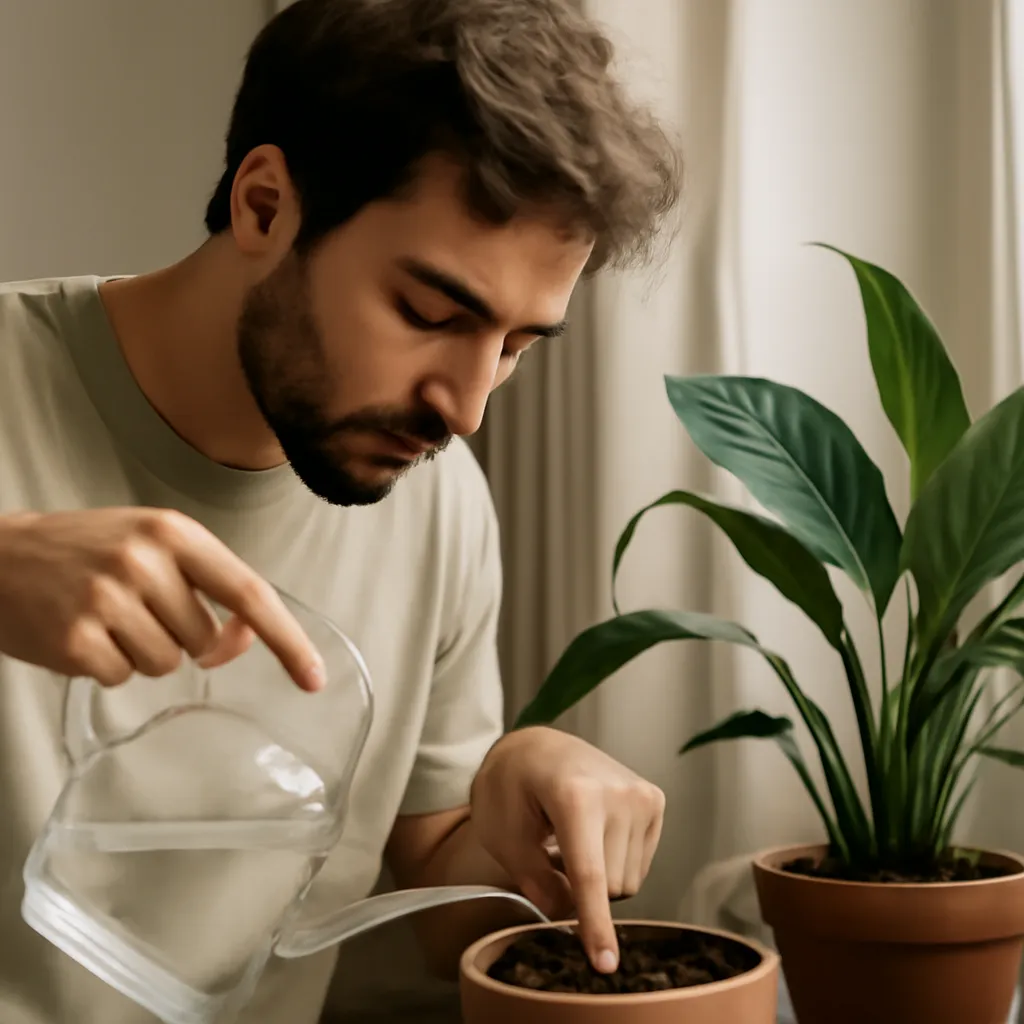 Regar adecuadamente las plantas de interior