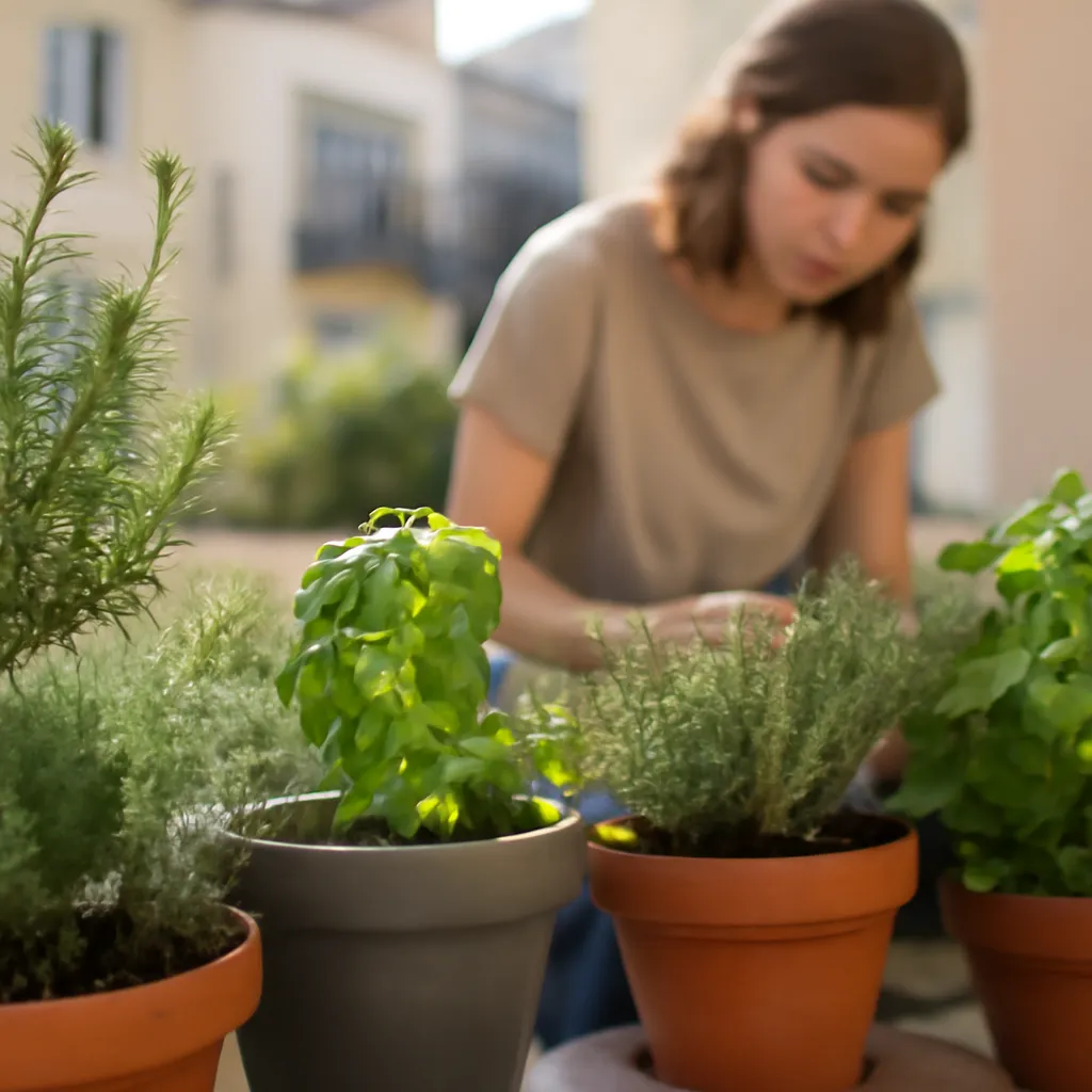 Plantas aromáticas en la terraza: cuidados y beneficios